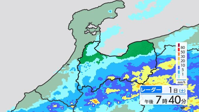 夜遅くまで土砂災害への警戒、落雷や突風に注意　大気の状態は不安定　1時間に30ミリの激しい雨の見込み　富山【雨の予想　1日午後7時半更新】|TBS NEWS DIG