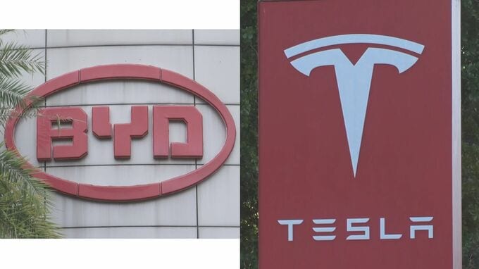 2025年のEV販売台数で中国メーカー・BYDがテスラを初めて上回り世界首位に
