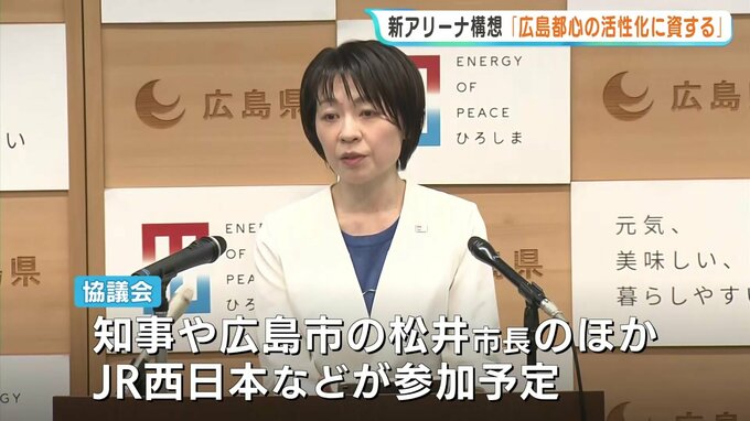 「若者にとっても魅力ある街づくりに繋がる」新アリーナ構想の協議会を前に横田知事が期待を語る　「広島都心の活性化に資する」|TBS NEWS DIG