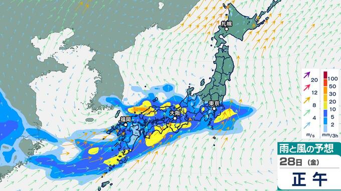 西日本と東日本で大雨おそれ　週後半に活発な雨雲…雨シミュレーション26日（水）～30日（日）【大雨情報】　|　鹿児島のニュース｜MBC NEWS｜南日本放送