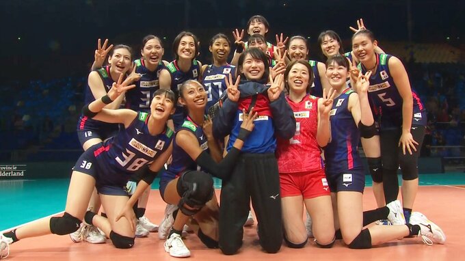 古賀欠場の眞鍋ジャパン、世界ランク2位ブラジル撃破し２次ラウンド進出決定！全員バレーで“40年ぶり”勝利 【世界バレー】|TBS NEWS DIG