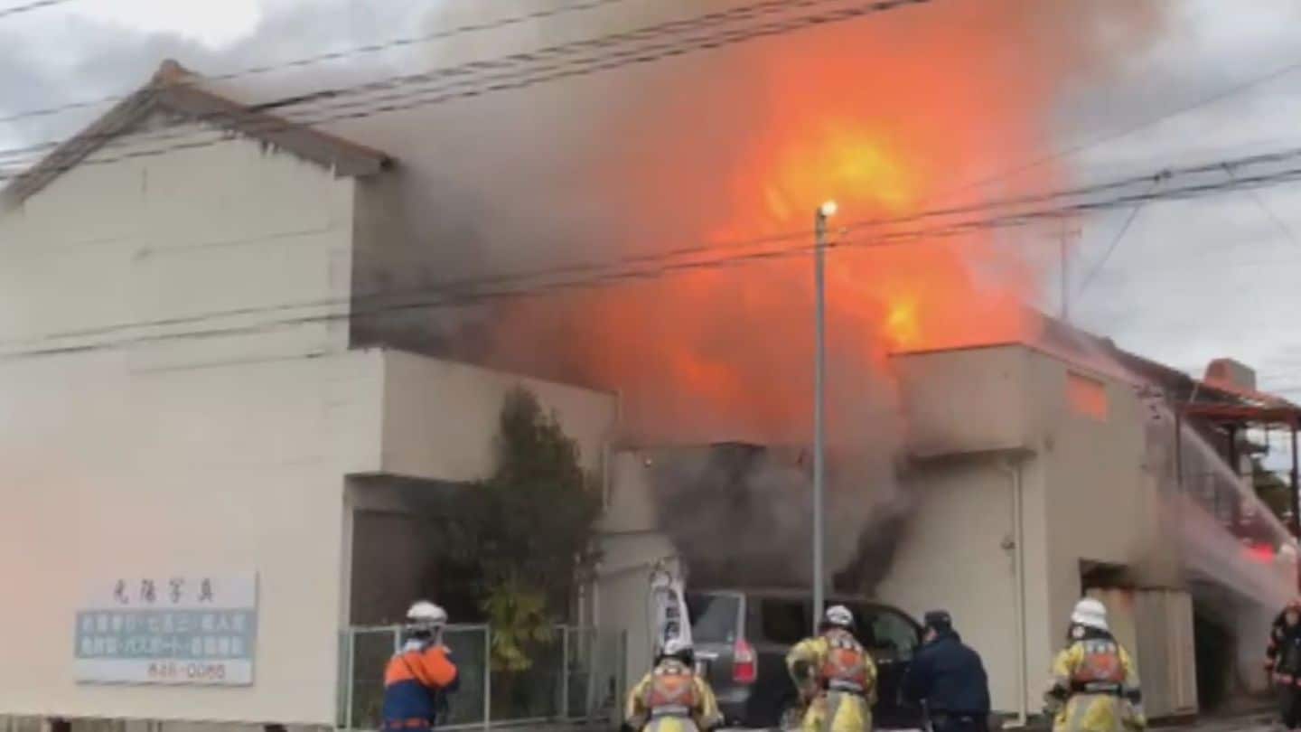 2階建ての建物で火災　やけどをするなどした男女2人を病院に搬送　住人の高齢女性と息子か　愛知・豊橋市