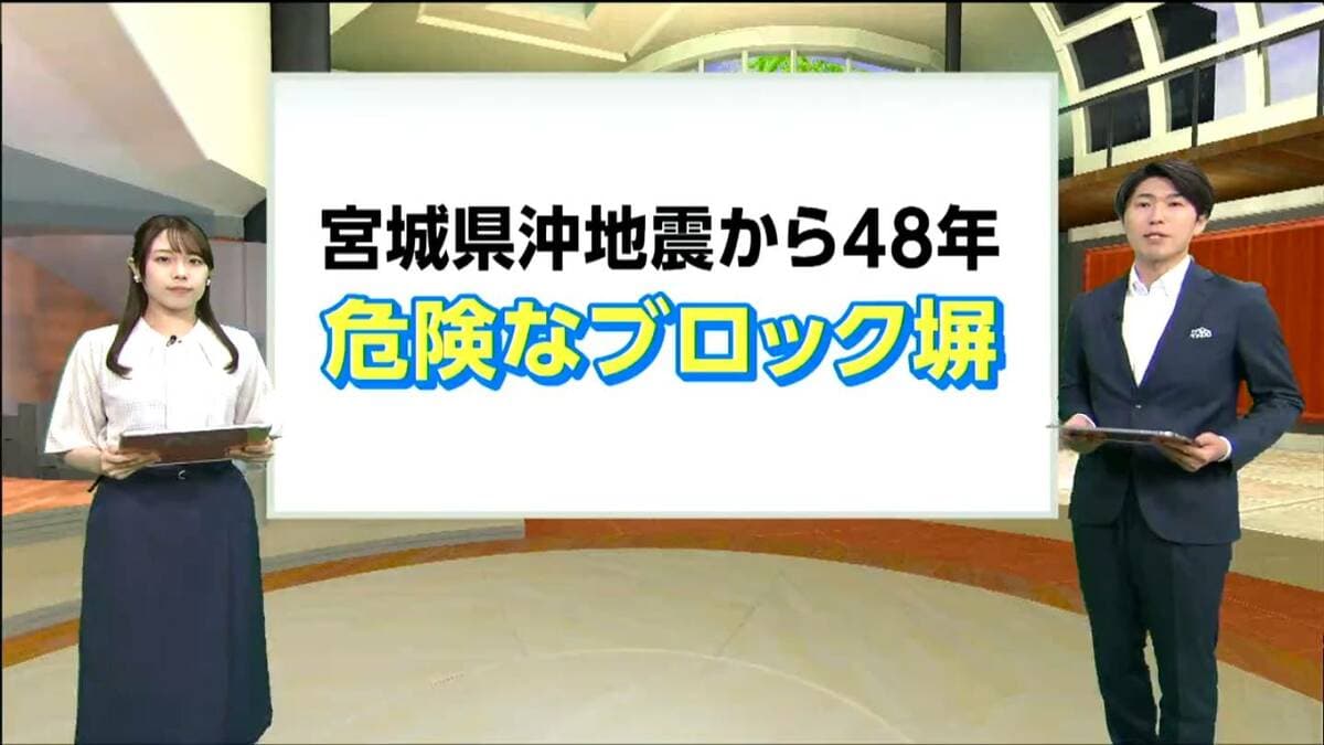 仙台市だけなぜ低い？宮城県と同じ条件で危険なブロック塀の改善率を