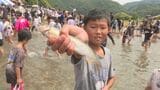 体長20センチ以上のアユ1300匹をつかみ取り 帰省客らがふるさとの自然を満喫! 山口・萩 | 山口のニュース・天気・防災|tys NEWS|tysテレビ山口