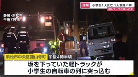 静岡・浜松市で軽トラックが小学生の集団に突っ込み4人死傷 小学生女児1人が死亡 1人が意識不明の重体|TBS NEWS DIG
