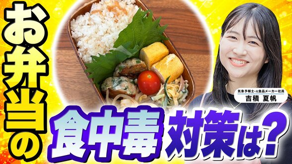 真夏のお弁当＆食品保存の食中毒防止に「青じその混ぜご飯」「香辛料」がオススメ！　細菌性食中毒に特に注意を　元食品メーカー営業の気象予報士が解説【MBSお天気通信】　|　MBSニュース | 関西の最新ニュースを分かりやすく。