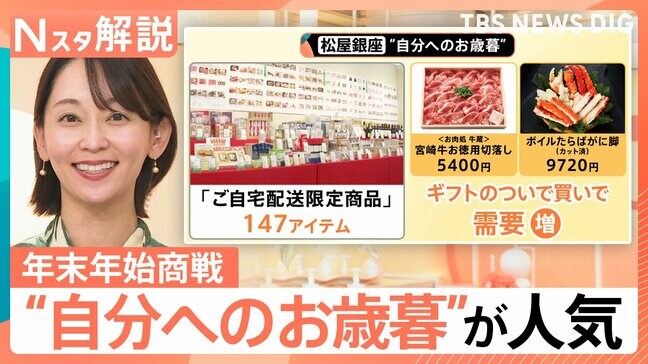 “自分へのお歳暮”が人気　試食、サブスク…百貨店が仕掛ける年末年始商戦の生き残り戦略【Nスタ解説】|TBS NEWS DIG