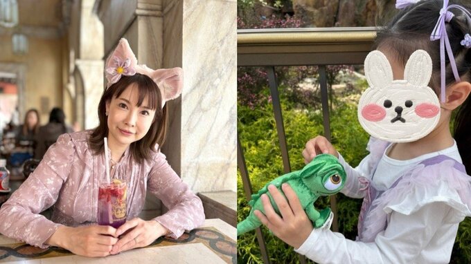 【上原さくら】娘の誕生日のお祝いは “ディズニーバケパ” 　2日間の最後に “いなくなったトカゲさん” が戻って感動「やっぱりディズニーはすごい」「最高の誕生日」|TBS NEWS DIG
