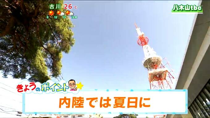 【7日宮城の天気】最高気温は内陸中心に25℃以上の夏日が多い・紫外線対策をしっかりしましょう　tbc気象台|TBS NEWS DIG