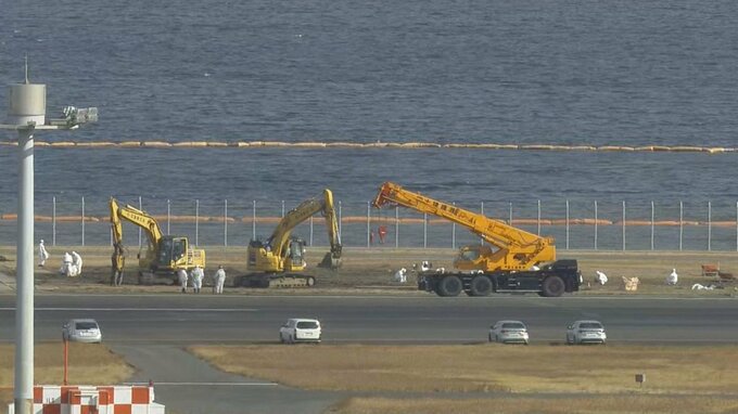 羽田空港でのJAL機の撤去作業が終了　日本航空の格納庫で検証作業へ|TBS NEWS DIG