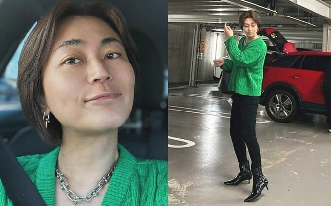 【 氷川きよし 】 「久しぶりにピアスとネックレスつけたー」「ピンヒール履くと気持ち上がるー⤴︎」　オフショット公開|TBS NEWS DIG