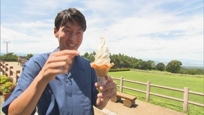 ３０秒以内に食べないと崩れて「こんな溶けるの初めて」書き入れ時の避暑地ソフトクリーム　|　BSSニュース | BSS山陰放送