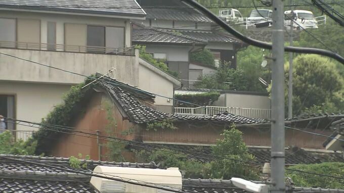 民家の屋根が崩落　住民は外出中で無事　大雨の影響か【長崎】　|　長崎のニュース | 天気 | NBC長崎放送