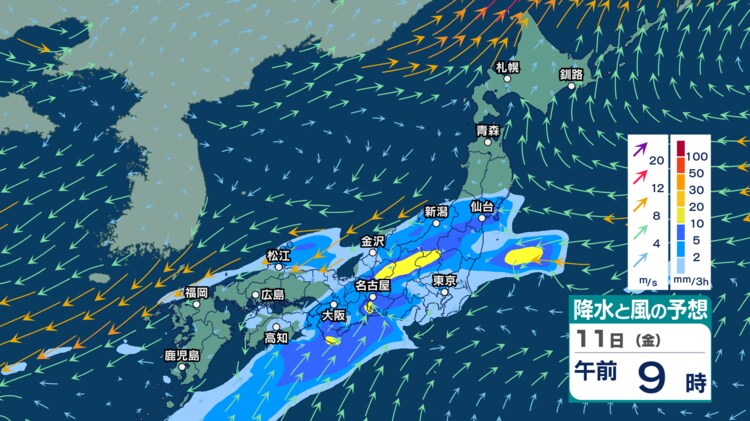 今後の雨 】東日本は10日も土砂災害に厳重警戒 大雨はいったん落ち着く
