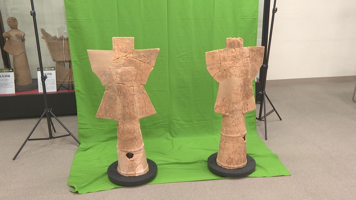 山口県内の古墳で初めて出土「靫形埴輪」の復元品公開 | TBS NEWS DIG