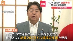 林外務大臣、ハワイ山火事で支援を表明 約2億9000万円規模、避難場所や食料提供など| TBS CROSS DIG with Bloomberg