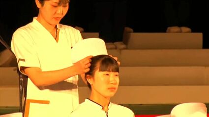 患者に真摯に向き合いたい」看護師目指して鳳凰高校で戴帽式 鹿児島