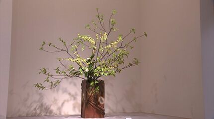 青い備前焼” 作陶生活50年の小西陶蔵作品展 伝統的手法と革新的な技を
