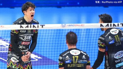 石川祐希　ペルージャ　バレーボール バレーボール】ペルージャ辛勝で開幕2連勝、16得点の石川祐希「かなり