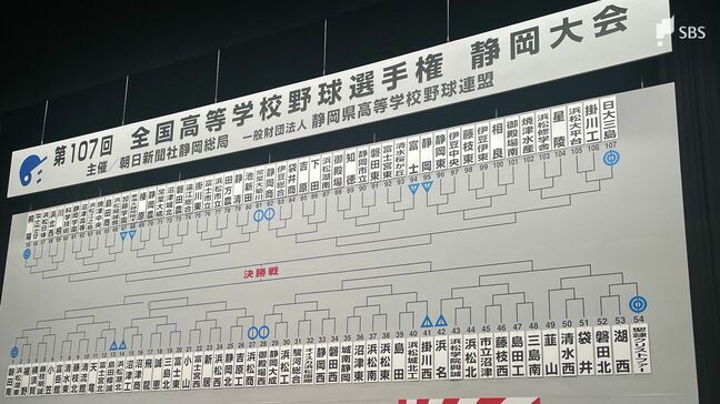 【ブロック別対戦相手全掲載】夏の高校野球静岡大会組み合わせ決定 107回目の夏も混戦必至 聖隷クリストファー 常葉大菊川が軸か 最激戦区は桐陽ブロック|TBS NEWS DIG