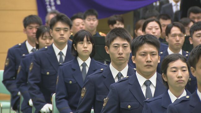 「県民に寄り添って活動したい」石川県警察学校 初任科生56人が入校|TBS NEWS DIG