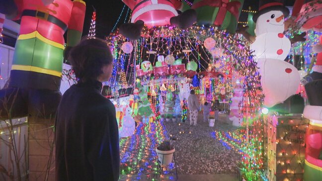 SNS動画クリエイターが自宅を彩る　費用500万円のイルミネーション　まるでテーマパークの世界　山梨・甲斐市|TBS NEWS DIG