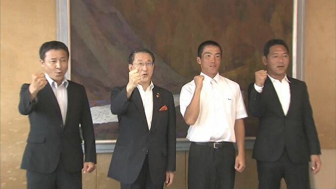 【高校野球】鳥取商業が知事に甲子園出場報告　鳥取県・鳥取市　　|　BSSニュース | BSS山陰放送