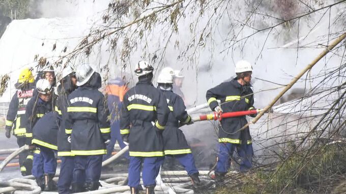 安来市で建物火災　小屋から出火、裏の山林にも延焼　島根県内には強風注意報も　|　BSSニュース | BSS山陰放送