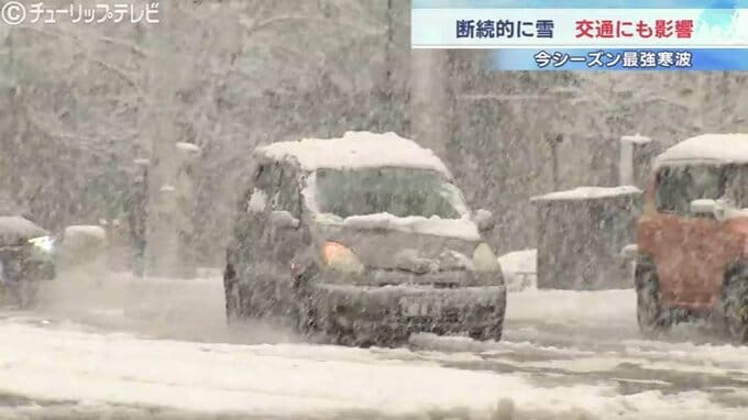 最強寒波 砺波で積雪42cm 大雪で交通にも影響 あす午後6時までの24時間降雪量は平野部で40cmの予想 富山　|　富山のニュース｜天気・防災｜チューリップテレビ