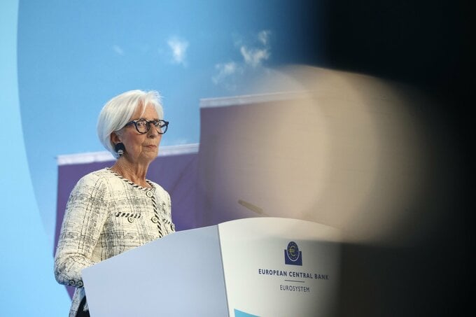 ECB利上げ観測後退、追加引き締めの織り込みは0.25ポイント未満