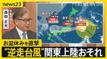 【台風15号】“逆走台風”が日本に接近…東から西へ異例の“逆コース”で関東上陸おそれ 夏フェスも中止に…お盆休み直撃で帰省や旅行に影響も【news23】|TBS NEWS DIG