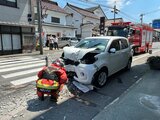 車が電柱なぎ倒す　20代男性運転手がけが　福島・会津若松市|TBS NEWS DIG