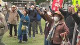 “代執行”工事に抗議 市民団体が沖縄防衛局の前で集会 防衛局長「引き続き適切に対応」と回答 | 沖縄のニュース|RBC 琉球放送