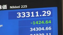 【速報】日経平均株価　下落幅が1400円以上に拡大| TBS CROSS DIG with Bloomberg