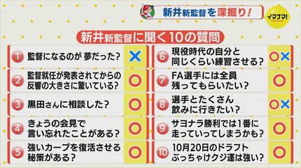 カープ 新井貴浩新監督 会見で言い忘れたこと聞かれ「佐々岡前監督は