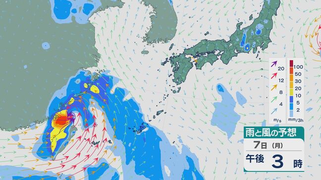 【台風情報】台風4号（ダナス）は台湾へと進み週明けは先島諸島に接近へ 雨と風の強まりに注意を 来週は西日本から東日本は急な雷雨に注意を 雨と風シミュレーション|TBS NEWS DIG