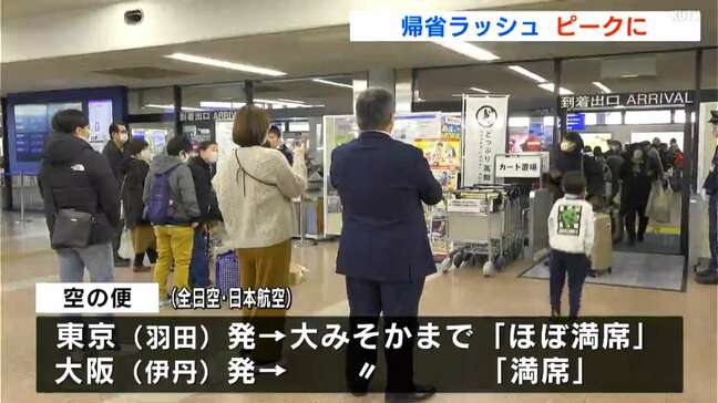 「凧あげ!将棋!お酒飲みたい!」年末年始の帰省ラッシュピークに 空港は帰省客や迎えにきた人たちでにぎわう【高知】|TBS NEWS DIG