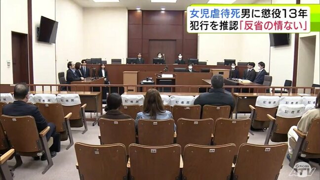 「子どもに責任を転嫁したことは、自身の罪と向き合わず、反省の情はない」無罪主張の33歳の男に懲役13年の実刑判決 5歳女児虐待死事件 母親と交際の男の裁判員裁判「子どもが感じた大きな恐怖や苦痛は察するに余りある」|TBS NEWS DIG