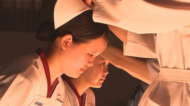 看護師を目指す高校生にナースキャップ　戴帽式で37人が決意誓う　大分|TBS NEWS DIG