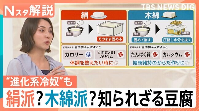 絹はビタミン、木綿はたんぱく質! 煎り酒や天かすで自由に楽しむ「冷奴」【Nスタ解説】|TBS NEWS DIG