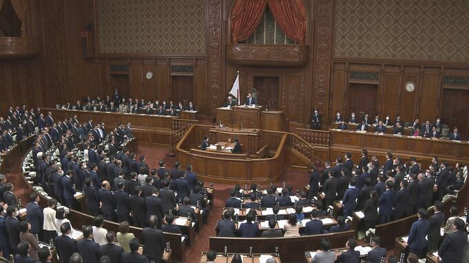 【速報】今年度補正予算案が衆・本会議で可決 一般会計総額13兆円超 低所得世帯への7万円給付など盛り込む
