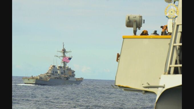 日米比豪が南シナ海で共同訓練　中国を意識か|TBS NEWS DIG