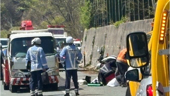 【速報】月山道の事故　ツーリング中の65歳男性死亡　男性は右足離断　国道112号・月山道は一時全面通行止めに（山形）|TBS NEWS DIG