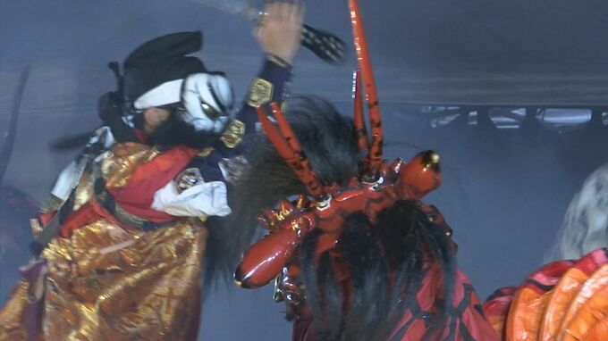 雄大な自然と地域が誇る伝統芸能の共演　三瓶山グランピング施設で石見神楽上演　|　BSSニュース | BSS山陰放送