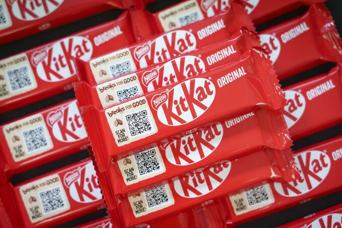 ネスレ、欧州で「キットカット」レシピ変更へ－サクサク感高める
