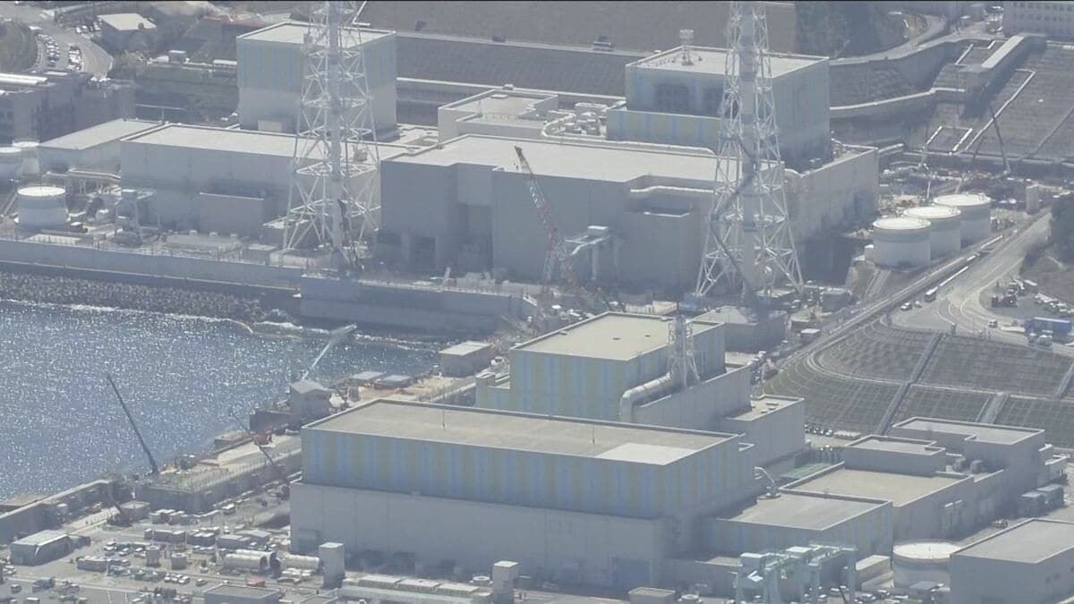 島根原発2号機の屋外の壁に1センチ四方の焦げ跡みつかる 消防は火災