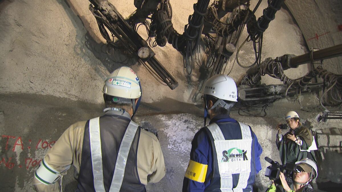 事故防止へ　トンネル工事現場を労基署パトロール　大分