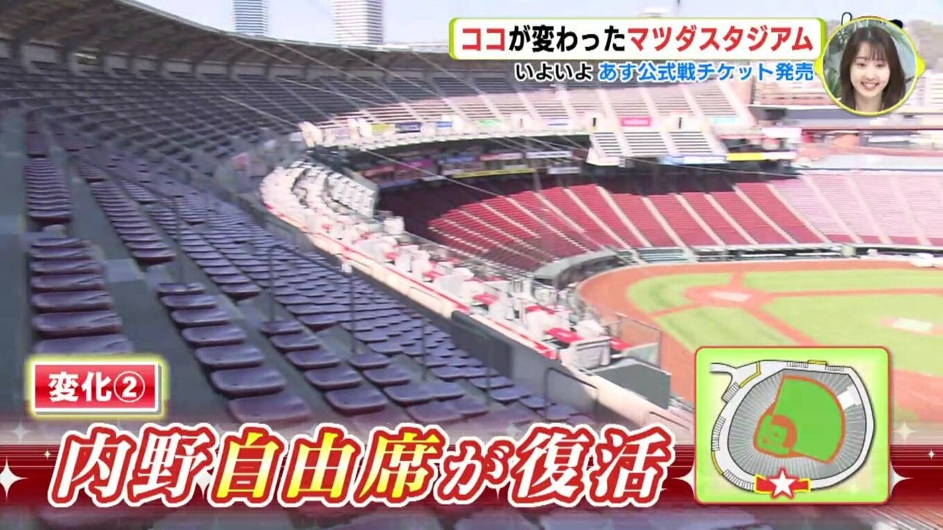 9月19日（月 祝）MAZDAスタジアム vs中日戦 14:00開始 2
