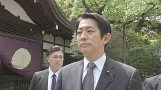 自民党の小林政調会長が靖国神社を参拝　春の例大祭にあわせて| TBS CROSS DIG with Bloomberg