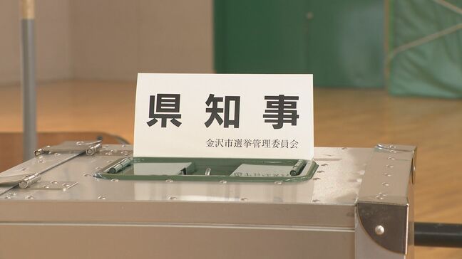 石川県知事選挙の投票率は54.68% 前回を7ポイント余り下回る|TBS NEWS DIG